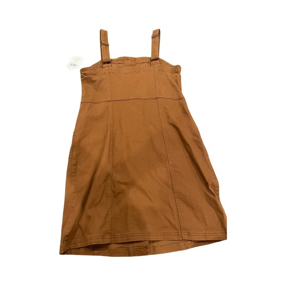 Altar'd State Dress Womens SZ M Torryn Denim Mini Button Sleeveless Overall NWT - Picture 6 of 6